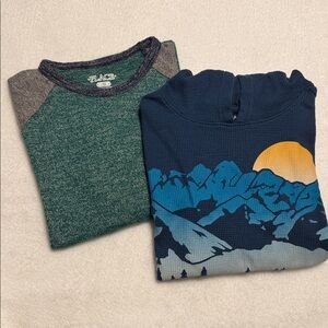 2 long sleeved shirts (boys)